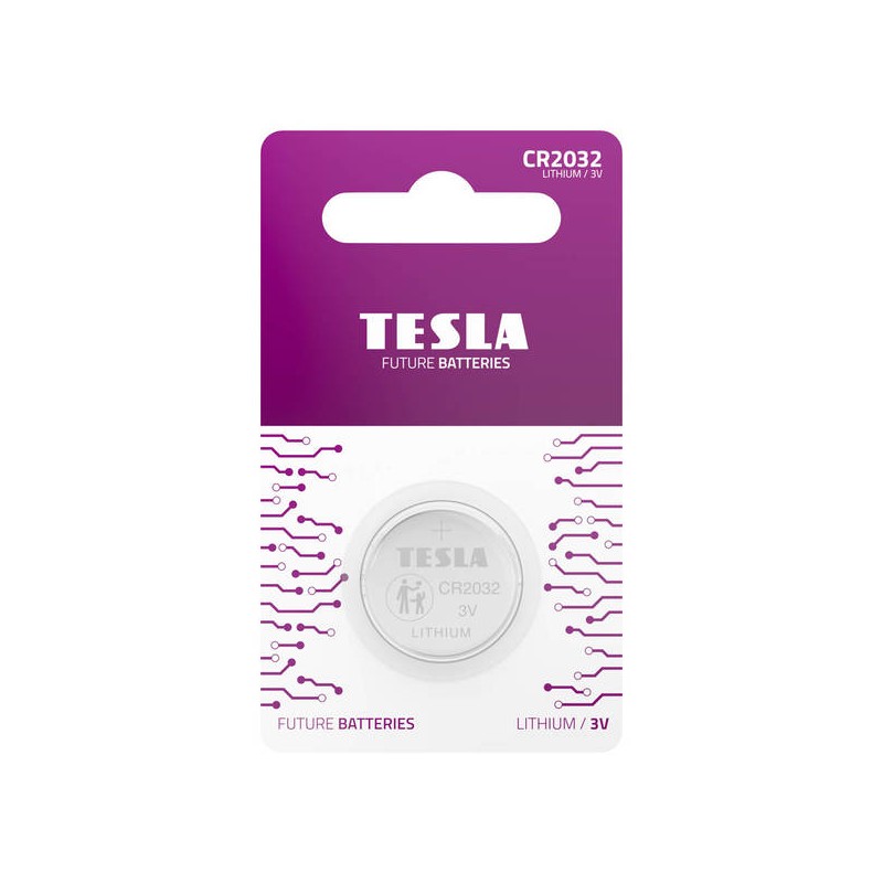 BATTERIE CR2032 TESLA 1pz