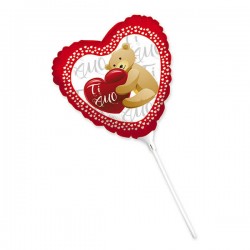 PALLONE MYLAR C/ASTINA CUORE SWEET 25cm