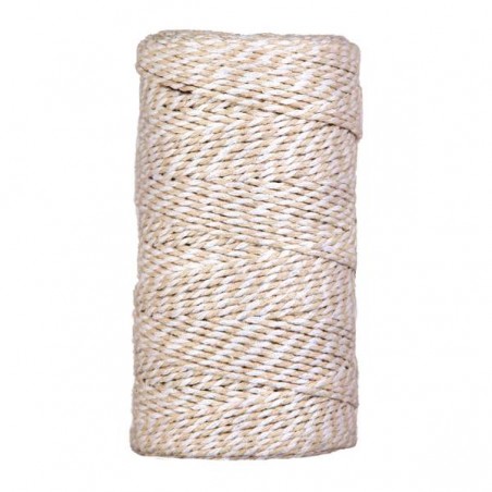 CORDINO BICOLORE mm2x100mt CREAM/WHITE
