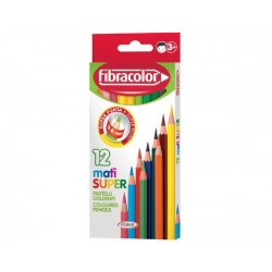 PASTELLI MATì SUPER P. MEDIA 12pz FIBRACOLOR