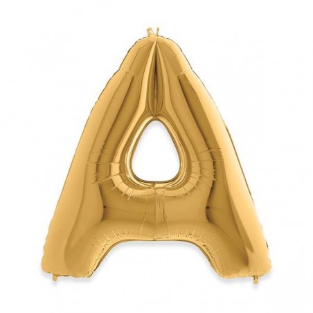 PALLONE MYLAR LETTERA A 102cm 40 GOLD