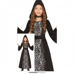 CAPPUCCIO BLACK HOODED WITCH 5-6 ANNI