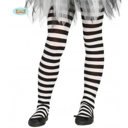 COLLANT RIGHE BIANCHE E NERE 7-12 ANNI