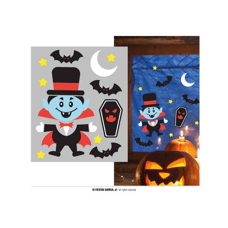 DECORAZIONE IN GEL 20x25cm VAMPIRI