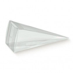 SCATOLA CONO C/FORO 115 PVC TRASPARENTE 10pz