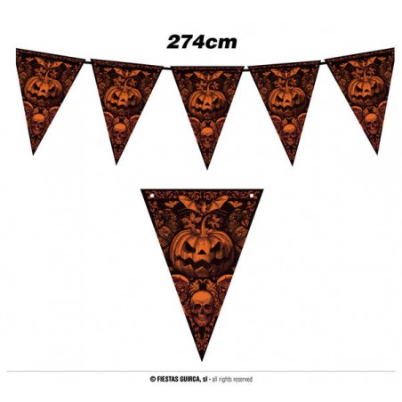 FESTONE IN CARTA 300cm ZUCCA GOTICA