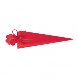 SCATOLA CONO QUADRATO SETA ROSSO 10pz