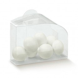 SCATOLA DOLCETTO PVC TRASPARENTE 7,5x4,5x5 10pz