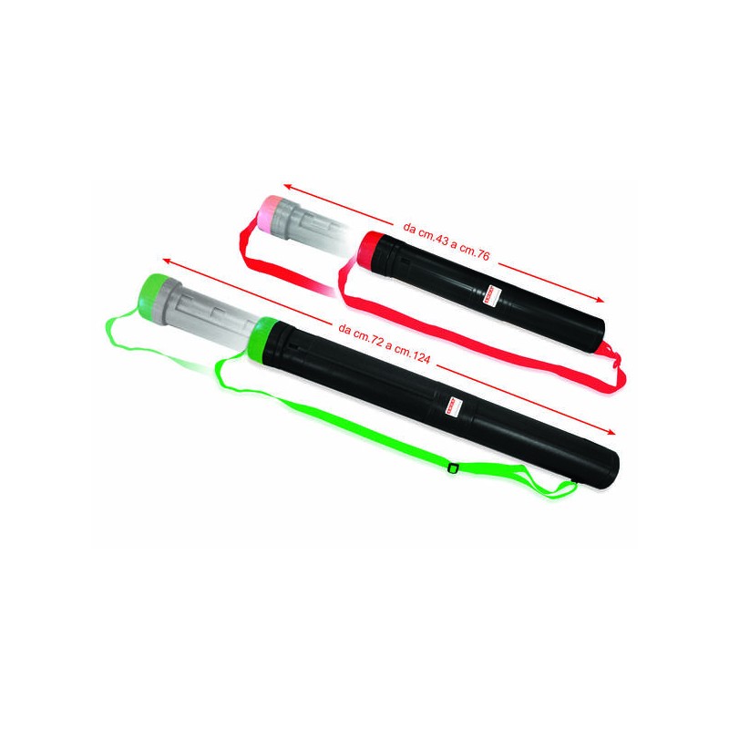 TUBO PORTA DISEGNI ESTENSIBILE CON TRACOLLA ø8,8x72/124cm