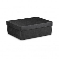 SCATOLA F/COP EASY 34x25x12cm SETA NERO