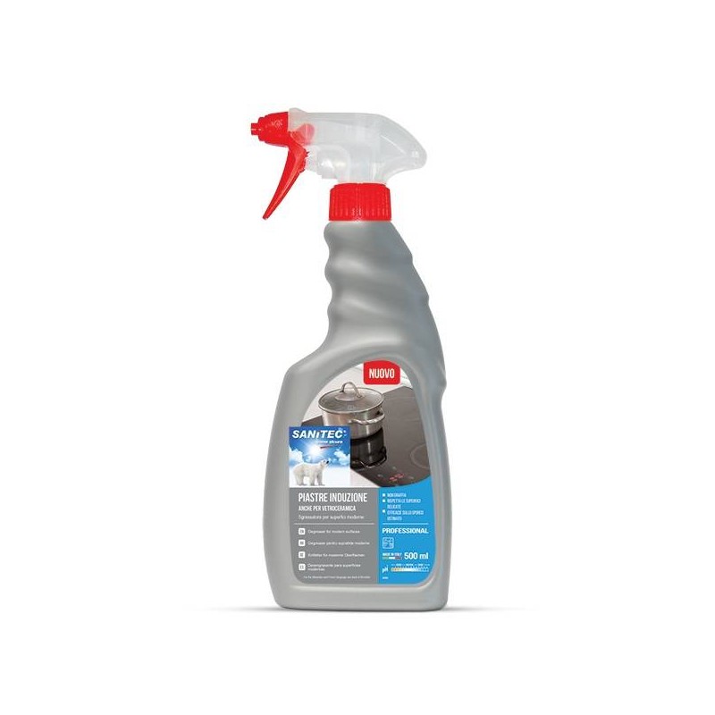 DETERGENTE PIASTRE INDUZIONE E VETROCERAMICA S5 HOBS 500ml SANITEC