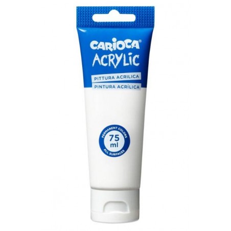 TEMPERA ACRILICA CARIOCA 75ml BIANCO