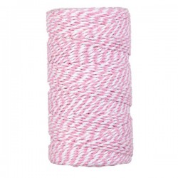 CORDINO BICOLORE mm2x100mt PINK/WHITE