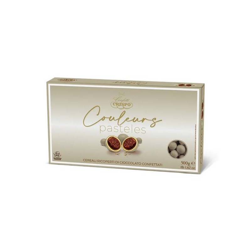 COULEURS PASTELES CEREALI RICOPERTI DI CIOCCOLATO CONFETTATI 500gr TORTORA