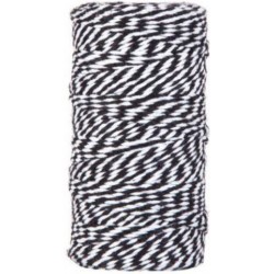 CORDINO BICOLORE mm2x100mt NERO/BIANCO