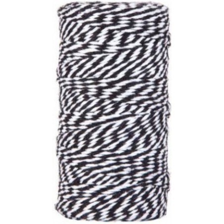 CORDINO BICOLORE mm2x100mt NERO/BIANCO