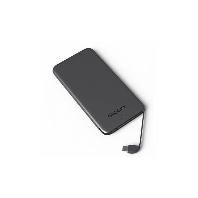 POWER BANK MICRO USB + TYPE-C NEW GROOVY