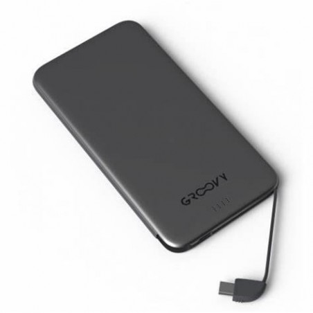 POWER BANK MICRO USB + TYPE-C NEW GROOVY