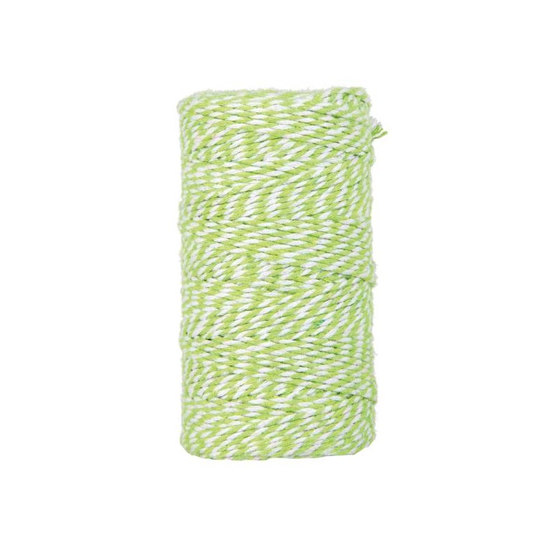 CORDINO BICOLORE mm2x100mt GREEN/WHITE