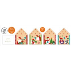 SEGNAPACCO NATALIZIO + BUSTA 7,5x5,5cm ass.ti 100pz