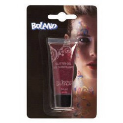 GLITTER GEL PER CORPO TUBETTO 14ml RED