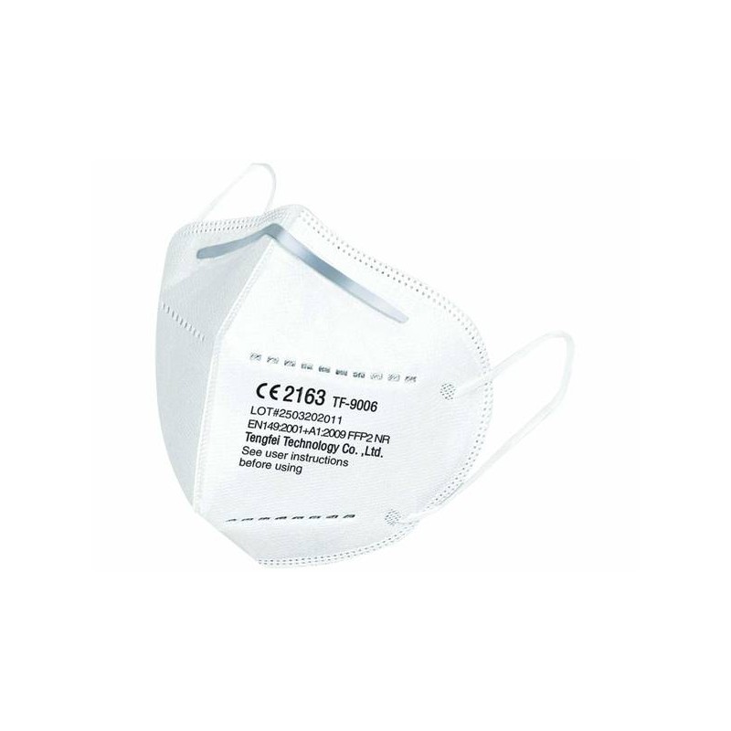 MASCHERINA FACCIALE FFP2 CE EN149:2001+A1:2009 TF9006 10PZ