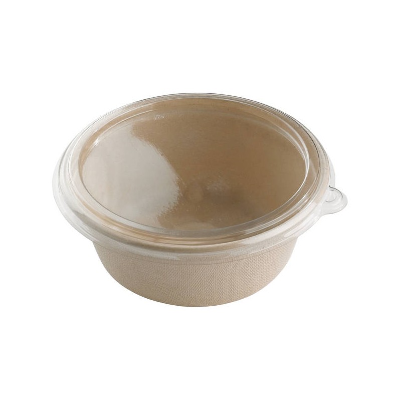 INSALATIERA POLPA TONDA 1000ml ø21x6h BIO COMPOSTABILE 75pz