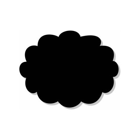 NUVOLETTA CARTONCINO NERO 4,5x5,7cm 50pz