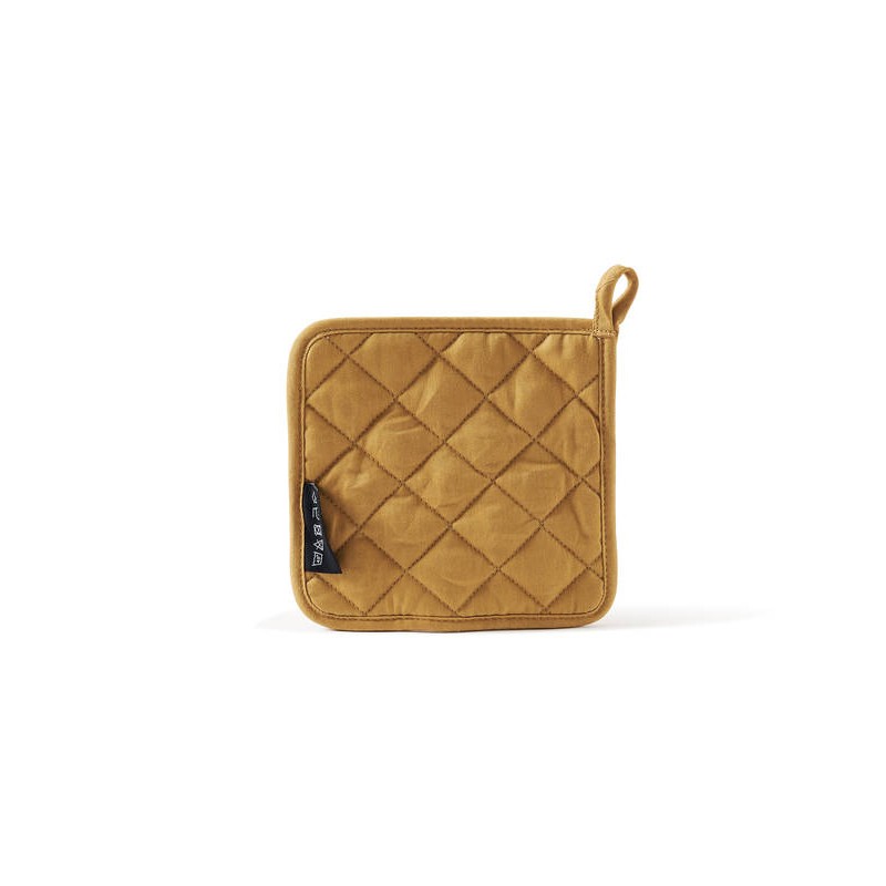 PRESINA IN COTONE coll.MARMITTONE 18x18cm SENAPE