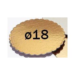 DISCHI CARTONE ORO/NERO CAPPATI 2000gr/mq ø18 10kg