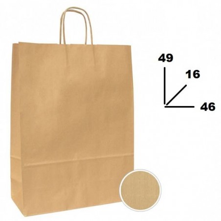 BORSE CARTA AVANA MIS.46+16x49cm 200pz