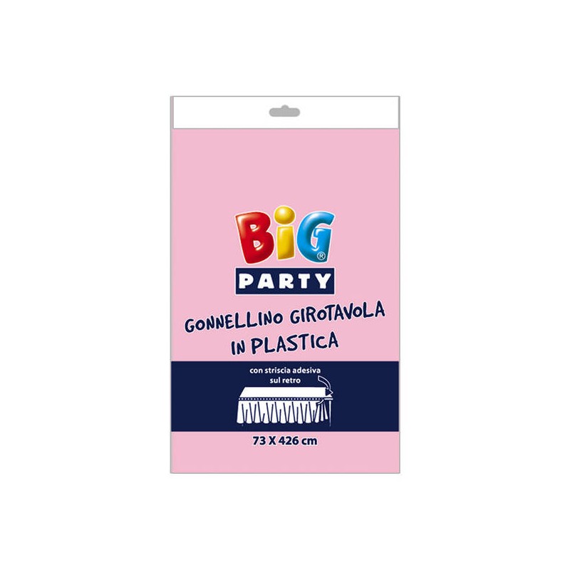 GONNA TAVOLO ROSA TABLESKIRT 73x426cm