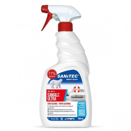 DETERGENTE SANIALC ULTRA ALCOL 77% 750ml