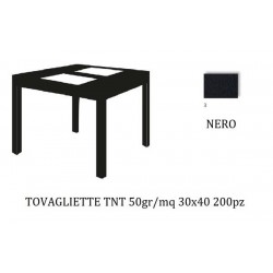 TOVAGLIETTE 30x40 TNT NERO 200pz