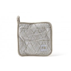 PRESINA IN COTONE coll.PIUMA 18x18cm GRIGIO