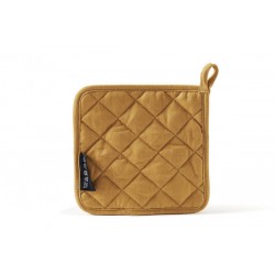 PRESINA IN COTONE coll.MORSE 18x18cm SENAPE