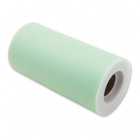 TULLE ROTOLO cm12,5x25mt ACQUA MARINA BIG