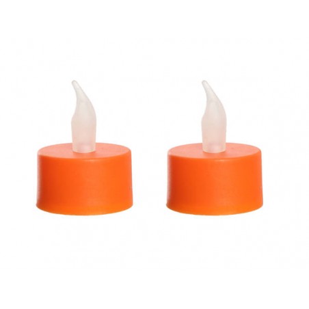 LUMINO BATTERIA FIAMMA BASE ARANCIO 5cm