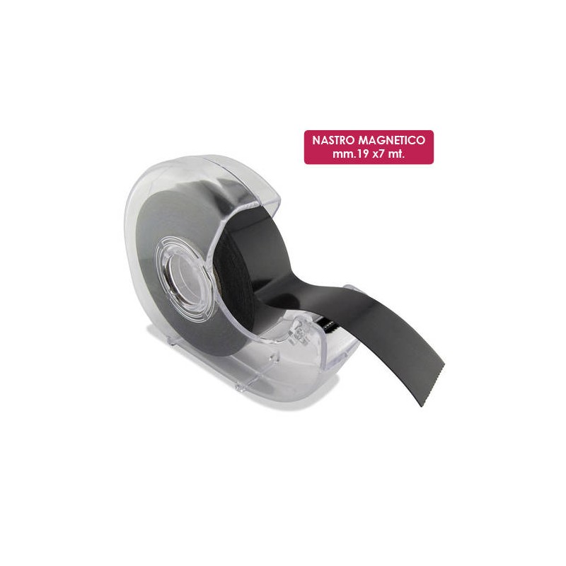 NASTRO ADESIVO MAGNETICO mm.19x7mt C/DIISPENSER