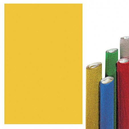 CARTA CRESPA ALLUMINIO ROTOLO cm.50x150 ORO CWR