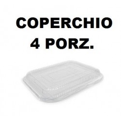 COPERCHIO TEGLIA READY 4 PORZIONI TRASPARENTE 5 PEZZI