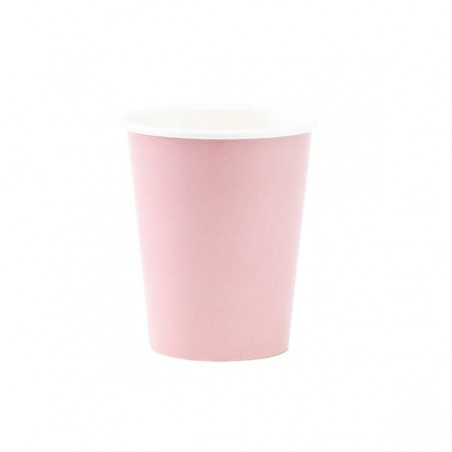 BICCHIERI 250cc ROSA GERANIO 8pz