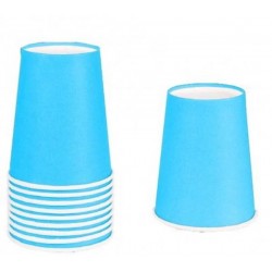 BICCHIERI 180ml CARTA 50pz CELESTE MOVIDA