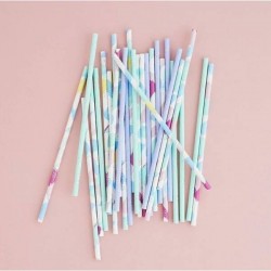 CANNUCCE IN CARTA COLORI PASTELLO