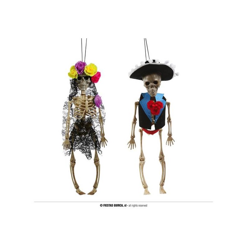 PENDENTI SCHELETRO MESSICANI ASS.TI 20cm