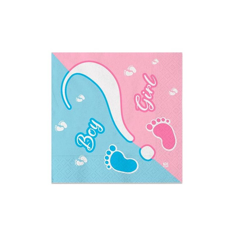 TOVAGLIOLI 25x25 BABY BOY OR GIRL 20pz