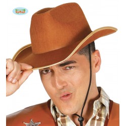 CAPPELLO COWBOY MARRONE IN FELTRO