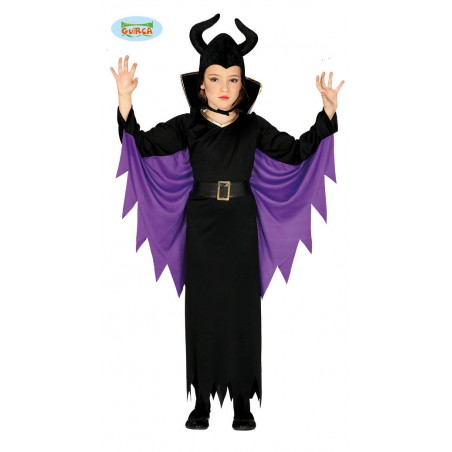 COSTUME BIMBA FATA MALVAGIA BAMBINA 7-9 anni