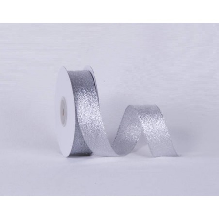 NASTRO RASETTO O/A mm25x25mt COL.101 ARGENTO