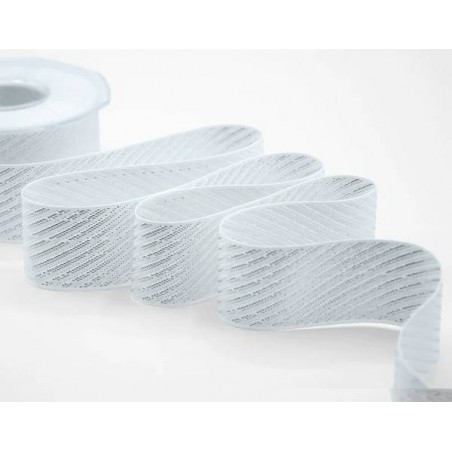 NASTRO SUGAR CANE mm40x20mt COL.101 ARGENTO BIANCO